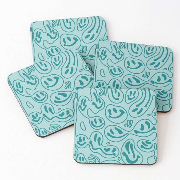 Item preview, Teal Dripping Happiness designed and sold by STUDIO MORE Los Angeles.