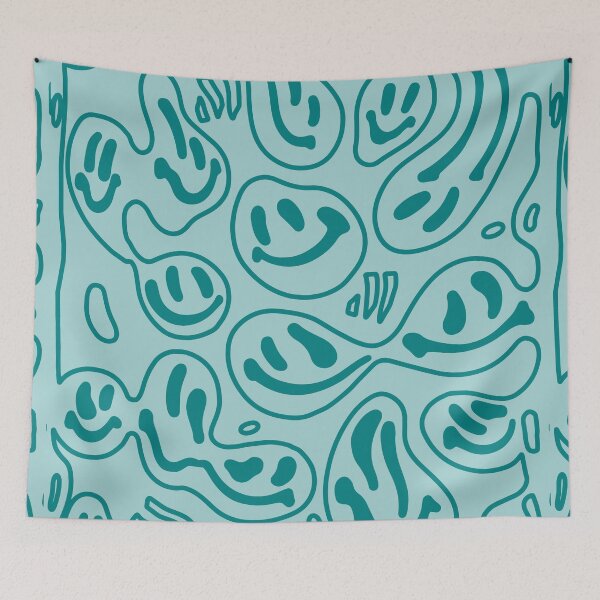 Item preview, Teal Dripping Happiness designed and sold by STUDIO MORE Los Angeles.
