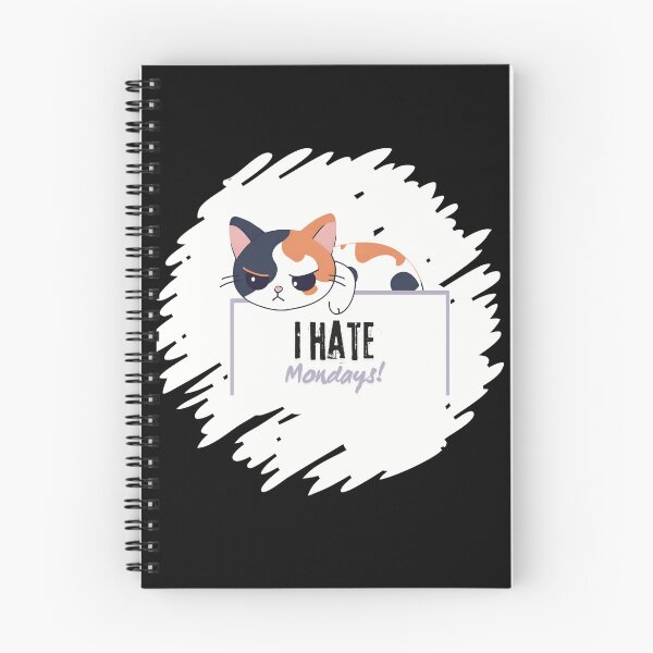 Item preview, I Hate Mondays Funny Cute Disgruntled Cat  designed and sold by vwagenet.