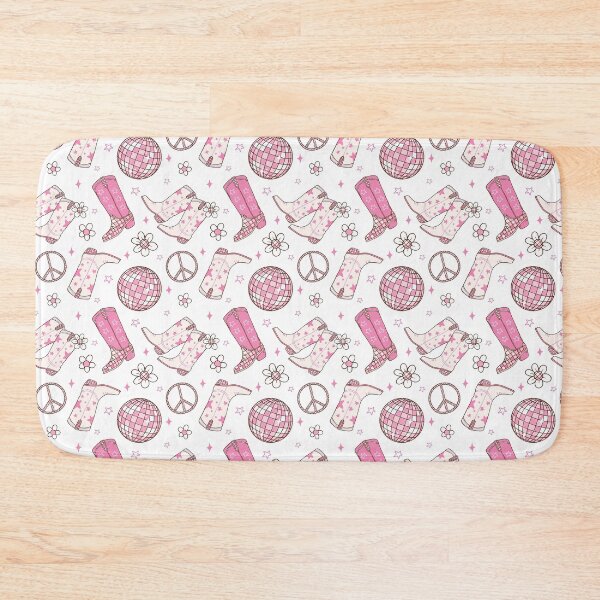 Item preview, Cowgirl Pattern, Retro Pink Pattern designed and sold by graphic-genie.