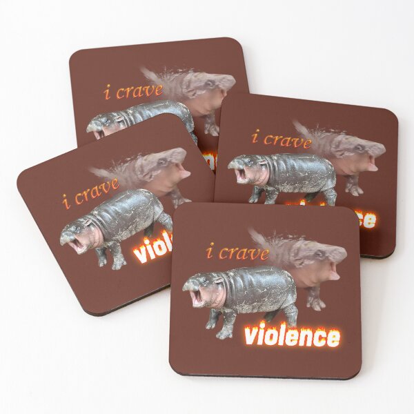 Item preview, Moo Deng I Crave Violence designed and sold by snazzyseagull.