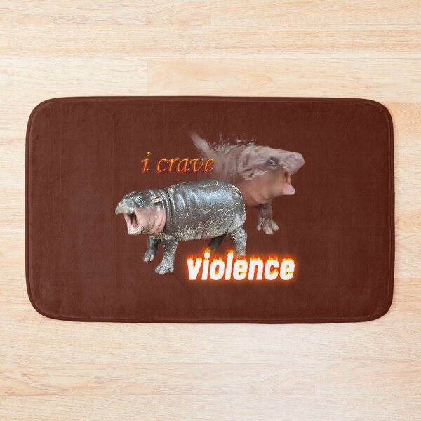 Item preview, Moo Deng I Crave Violence designed and sold by snazzyseagull.