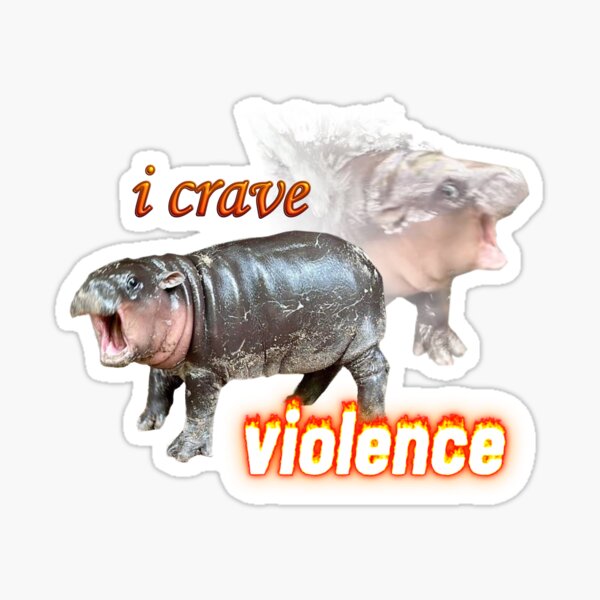 Item preview, Moo Deng anhelo la violencia designed and sold by snazzyseagull.