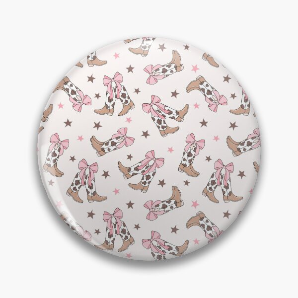 Item preview, Cowgirl Pattern, Retro Pink Pattern designed and sold by graphic-genie.