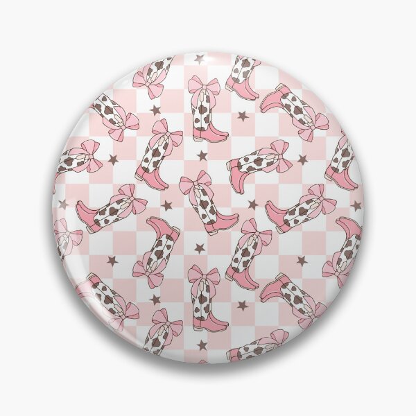 Item preview, Cowgirl Pattern, Retro Pink Pattern designed and sold by graphic-genie.