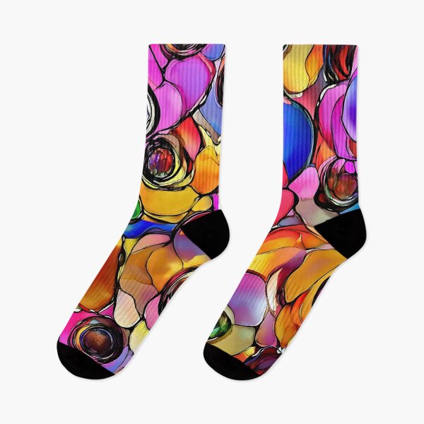Item preview, Alcohol Ink Retro Flowers Pattern - Colorful Flowers Aesthetic designed and sold by HausKatz.
