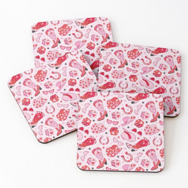 Item preview, Cowgirl Pattern, Retro Pink Pattern designed and sold by graphic-genie.