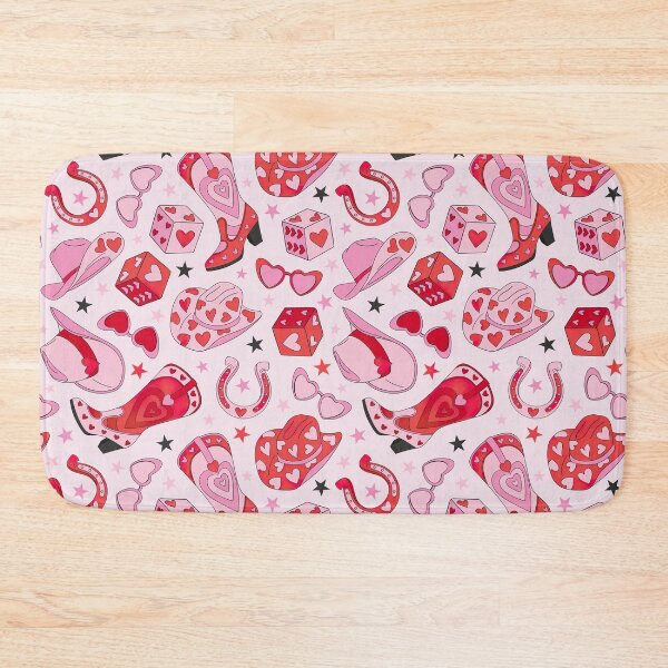 Item preview, Cowgirl Pattern, Retro Pink Pattern designed and sold by graphic-genie.