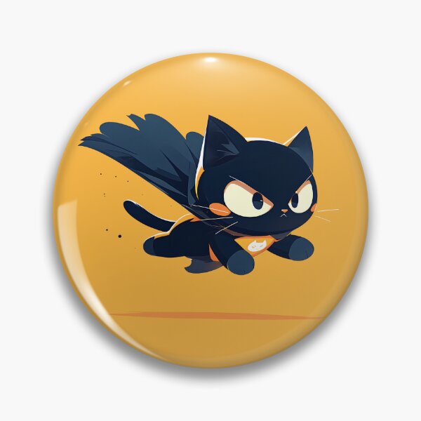 Item preview, Supercat: Playful Hero in Minimalist Style designed and sold by Windy-market.