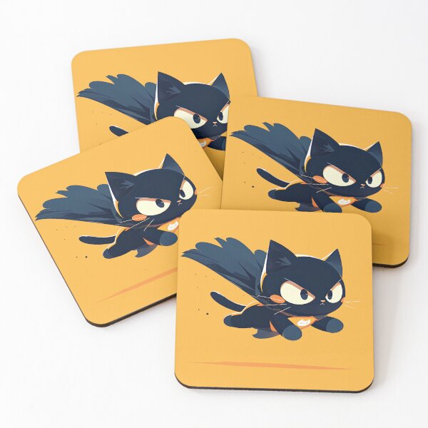 Item preview, Supercat: Playful Hero in Minimalist Style designed and sold by Windy-market.