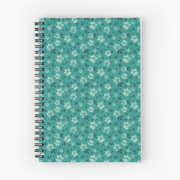 Item preview, Wild and wandering floral repeat pattern in cool fresh minty green tones designed and sold by SCdesignqld.