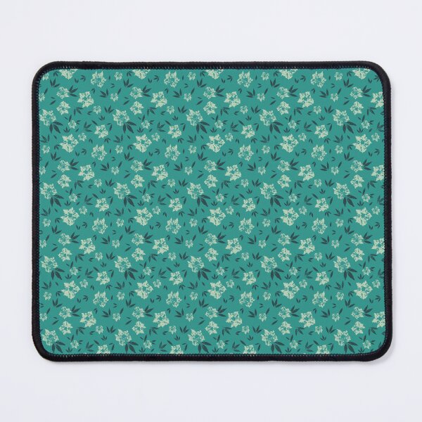 Item preview, Wild and wandering floral repeat pattern in cool fresh minty green tones designed and sold by SCdesignqld.