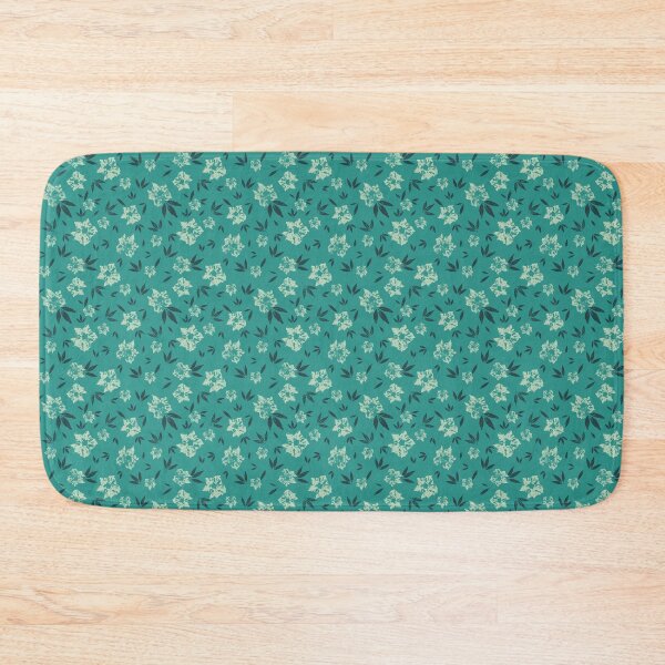 Item preview, Wild and wandering floral repeat pattern in cool fresh minty green tones designed and sold by SCdesignqld.