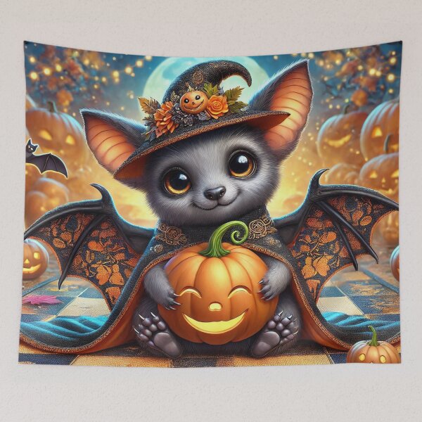 Item preview, The Little Shadow Magician and his Smiling Pumpkin designed and sold by AmigosFurEver.