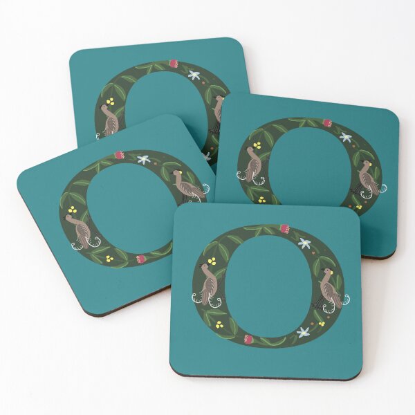Item preview, Teal Letter O - Australian Folk Art Alphabet  designed and sold by Donnahuntriss.