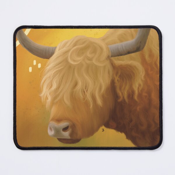 Item preview, Abstract Highland Cow Portrait  designed and sold by BellaBoosStudio.