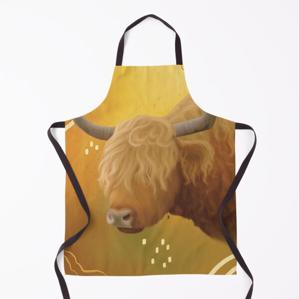 Item preview, Abstract Highland Cow Portrait designed and sold by BellaBoosStudio.
