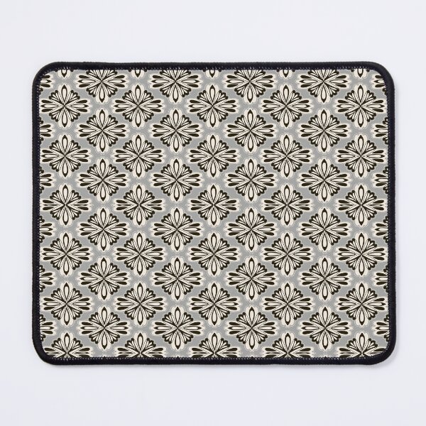 Item preview, Geometric modern floral in muted grey and brown - stylised and sophisicated restraint designed and sold by SCdesignqld.