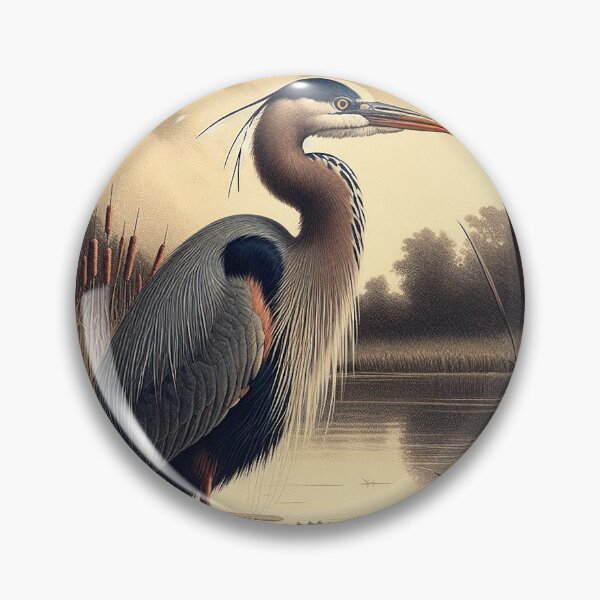Item preview, Heron in the Weeds designed and sold by Foxlindesigns.