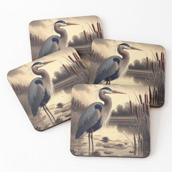 Item preview, Heron in the Weeds designed and sold by Foxlindesigns.