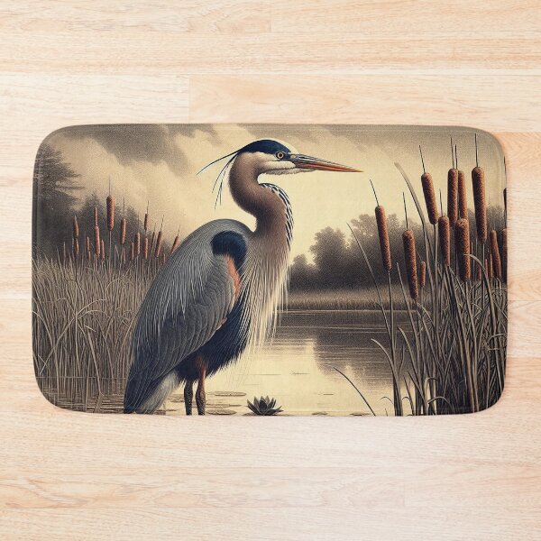 Item preview, Heron in the Weeds designed and sold by Foxlindesigns.