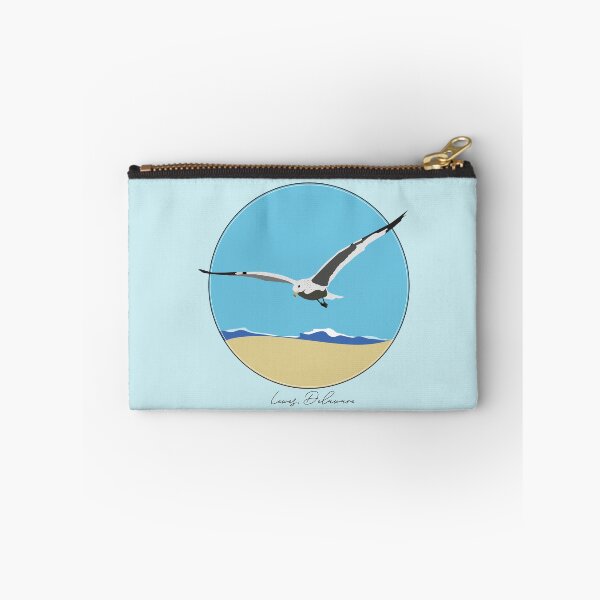Item preview, Lewes, Delaware Sea Gull Flying Over Beach with Waves Design designed and sold by laughingwillows.