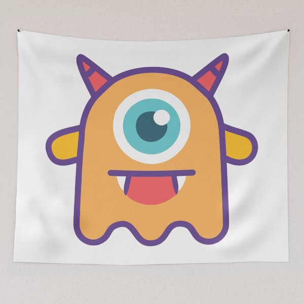 Item preview, Cute Monster with Two Horns designed and sold by Fres Design.
