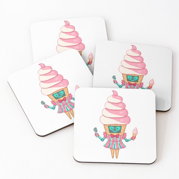 Item preview, Ice cream parlor robot girl  designed and sold by dahlia-autumn.