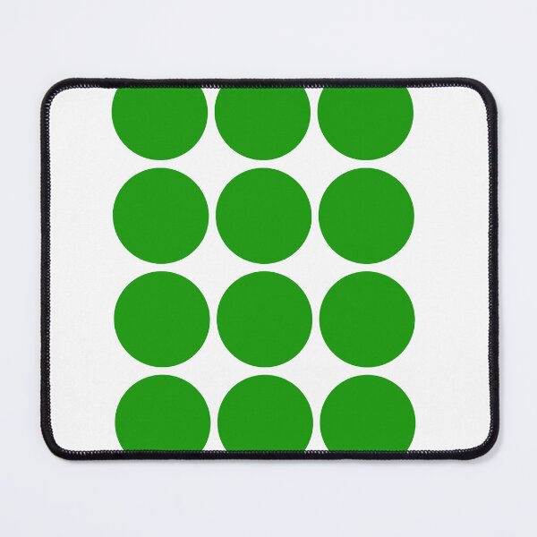 Item preview, Green dots on white background designed and sold by OwenEnterprises.