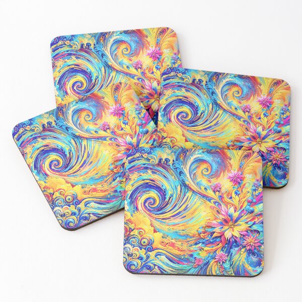 Item preview, Vibrant Swirls of Abstract Expression designed and sold by blackhalt.