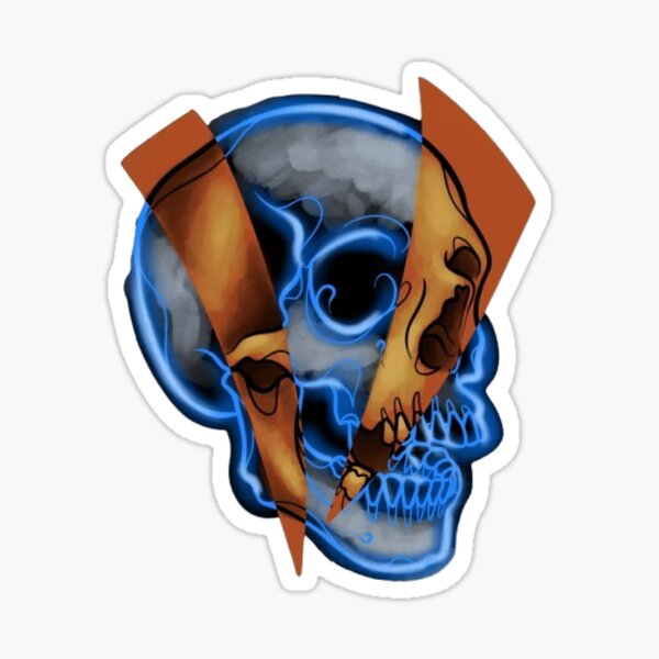 Item preview, Neon Skull designed and sold by kawaiivsglitch.