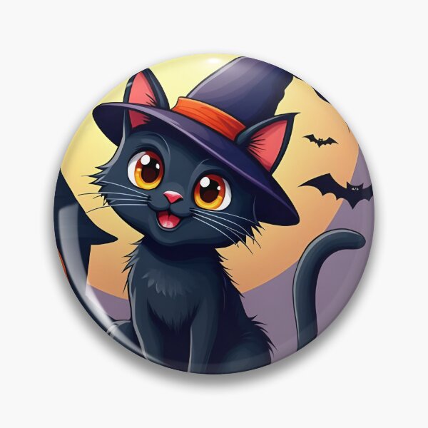 Item preview, Halloween cat in wizzard hat 01 designed and sold by kjp-design.