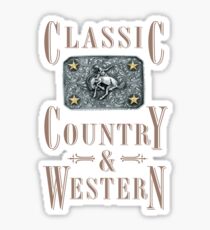 Classic Country & Western (Bucking Bronco) Sticker