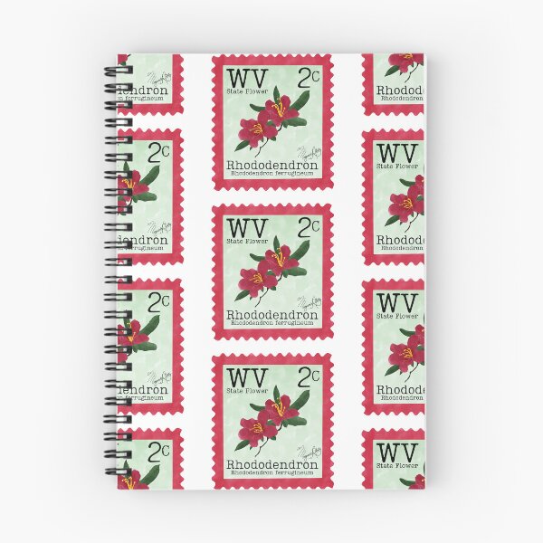 Item preview, Rhododendron: West Virginia State Flower Stamp designed and sold by Marguerite Artistry.