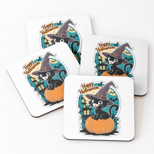 Item preview, Halloween cat in wizzard hat 03 designed and sold by kjp-design.