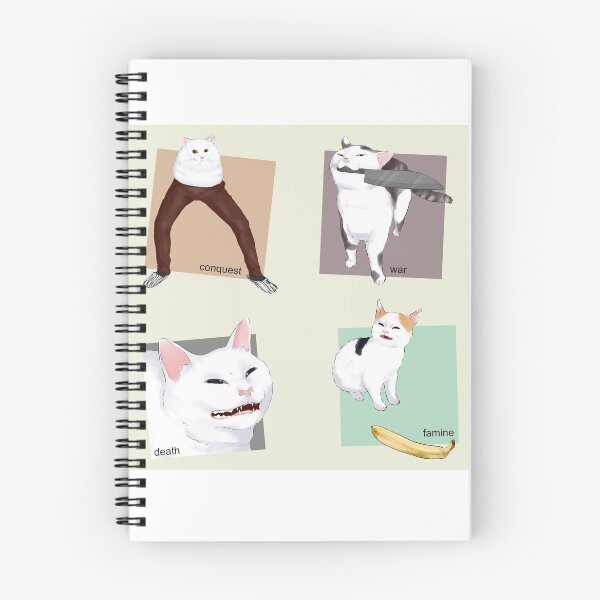 Item preview, Four 4 Horsemen of the Apocalypse - Cat Meme Catto  designed and sold by mik kan.