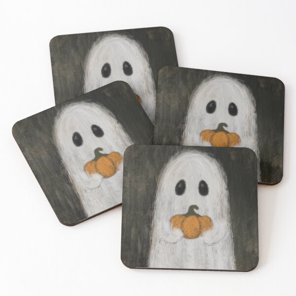 Item preview, Lil’ Ghost and Pumpkin designed and sold by makell-creates.