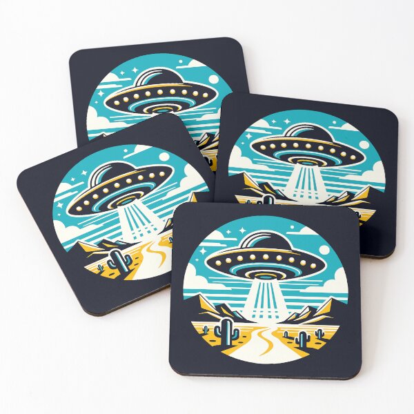 Item preview, UFO Road Desert designed and sold by roswellboutique.