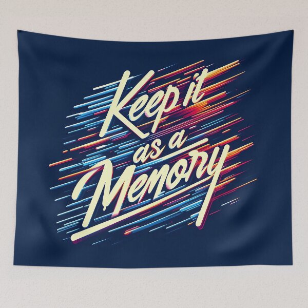 Item preview, Keep it as a memory, typography designed and sold by maxmaj.