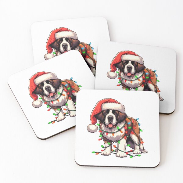 Item preview, St. Bernard Dog Christmas designed and sold by doodIllustrate.
