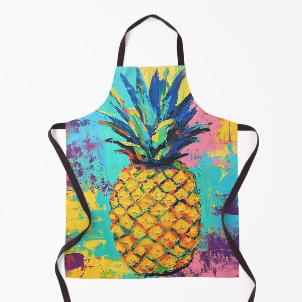 Item preview, Colorful vibrant pineapple painted print designed and sold by dcrc.