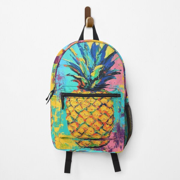 Item preview, Colorful vibrant pineapple painted print designed and sold by dcrc.
