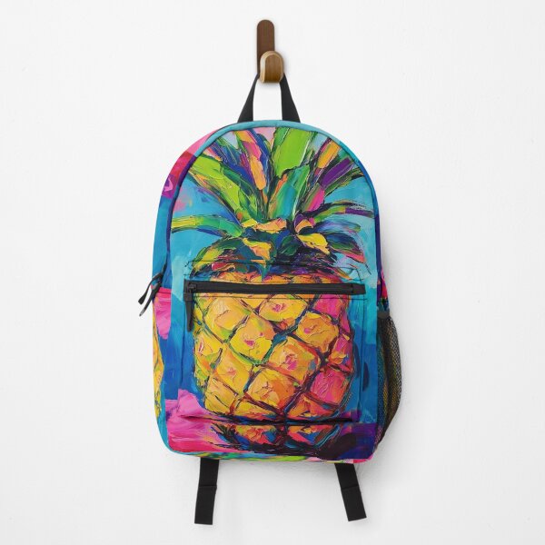 Item preview, Colorful vibrant pineapple painted print designed and sold by dcrc.