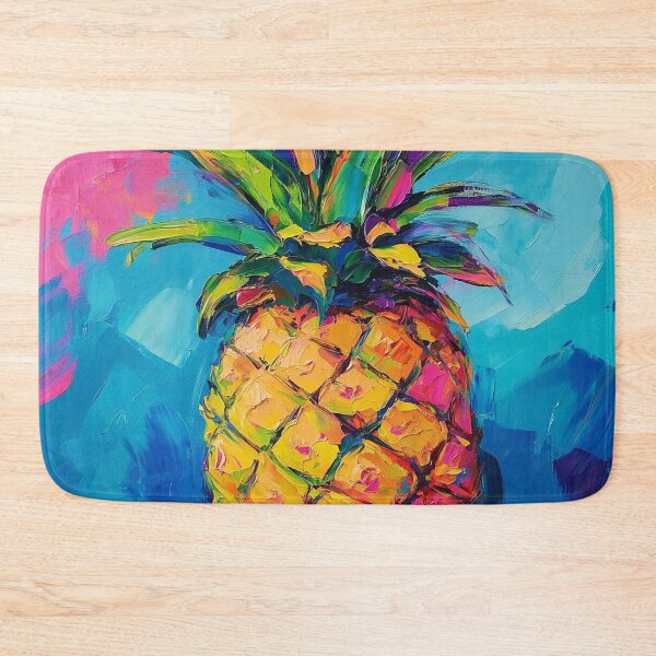 Item preview, Colorful vibrant pineapple painted print designed and sold by dcrc.