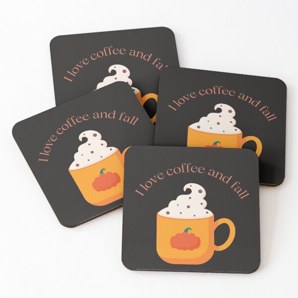 Item preview, I love coffee and fall  designed and sold by Kelli Campbell.