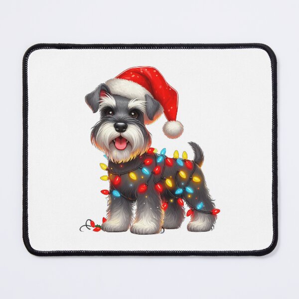 Item preview, Schnauzer Dog Christmas designed and sold by doodIllustrate.