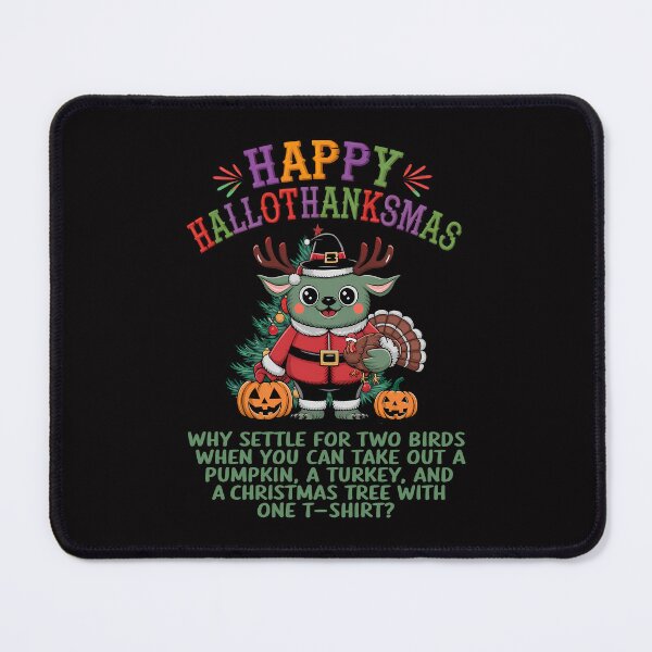 Item preview, Happy Hallothanksmas Ultimate Holiday Mashup designed and sold by CoolCrazyQuirky.