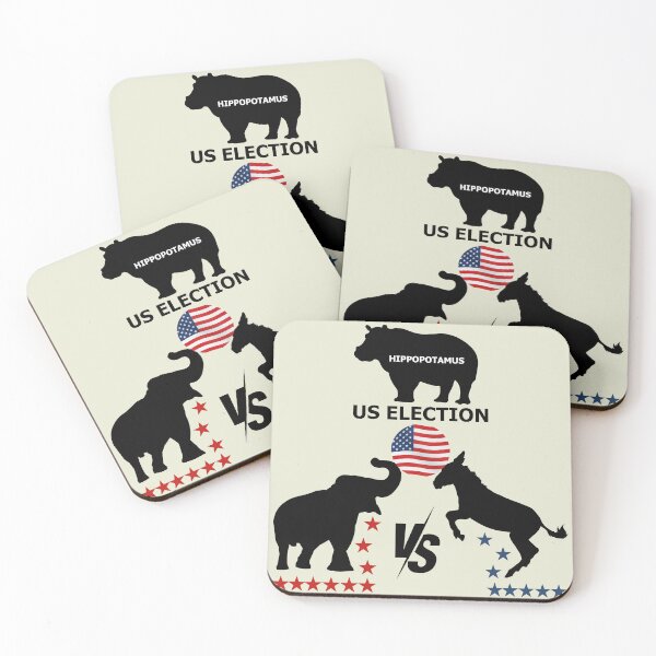 Item preview, Hippopotamus and US Elections designed and sold by CHANCHANAI.