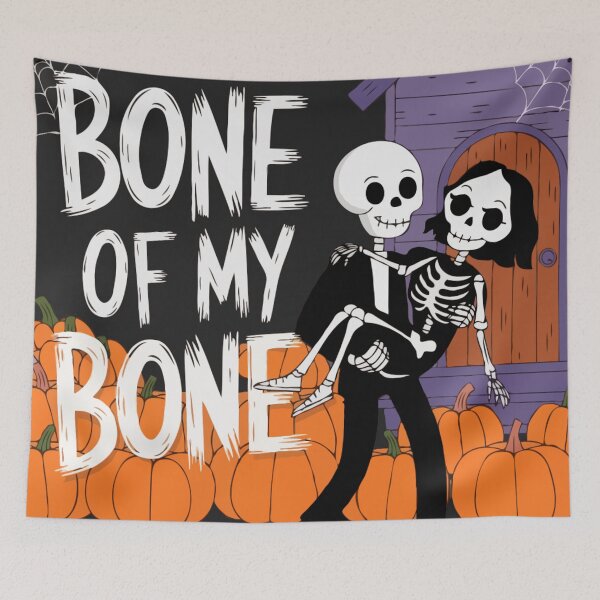 Item preview, Bone of My Bone" Halloween Skeleton Couple – Cute & Spooky Halloween Graphic designed and sold by Collision19.