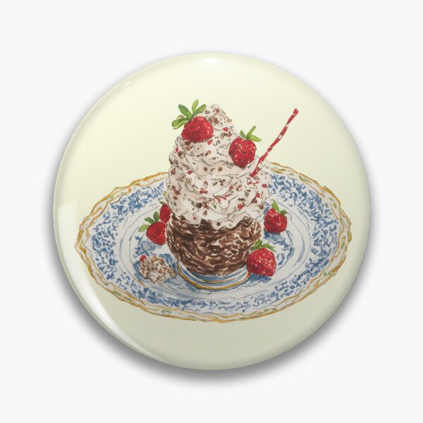 Item preview, Chocolate Mousse Coquette Watercolor Art designed and sold by Magnolia Valley Art.